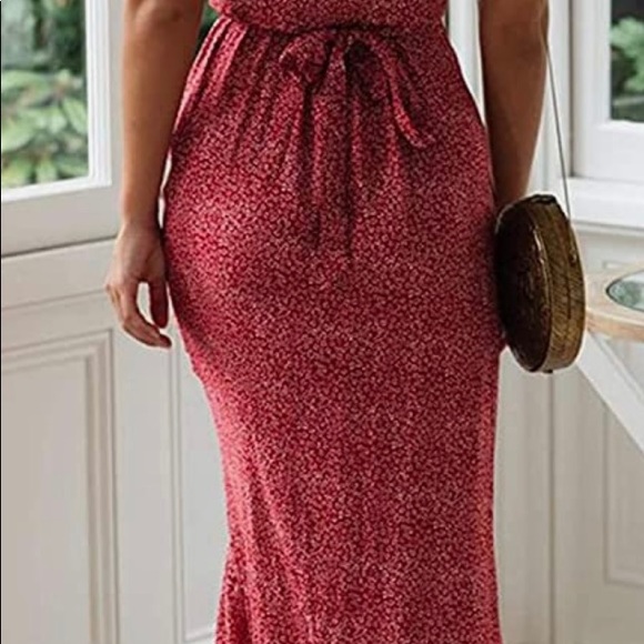 Bohemian Floral Printed Wrap dress - Picture 4 of 4